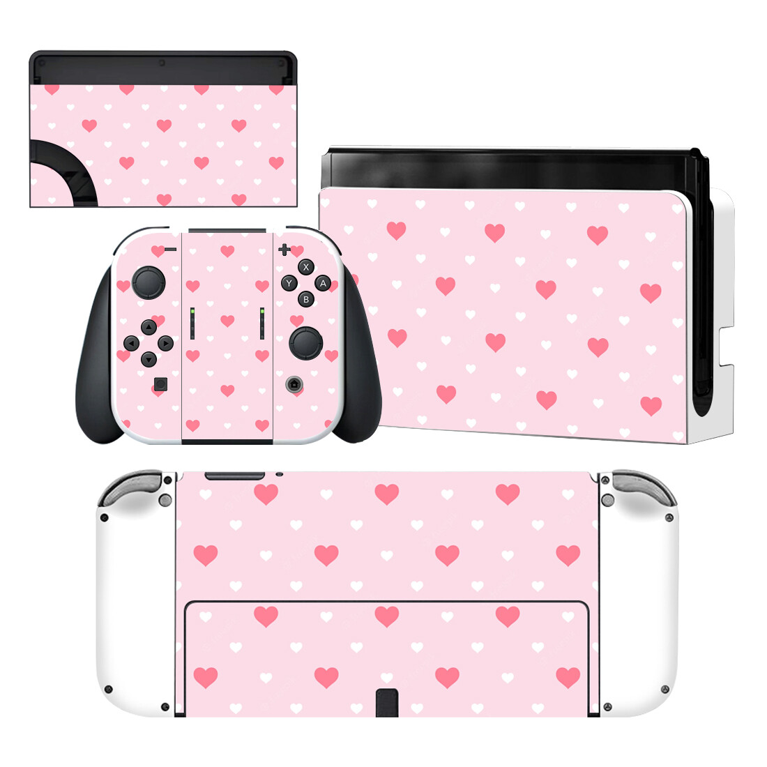 Nintendo Console Switch Oled - Red Heart Girl Nintendoswitch Skin Cover