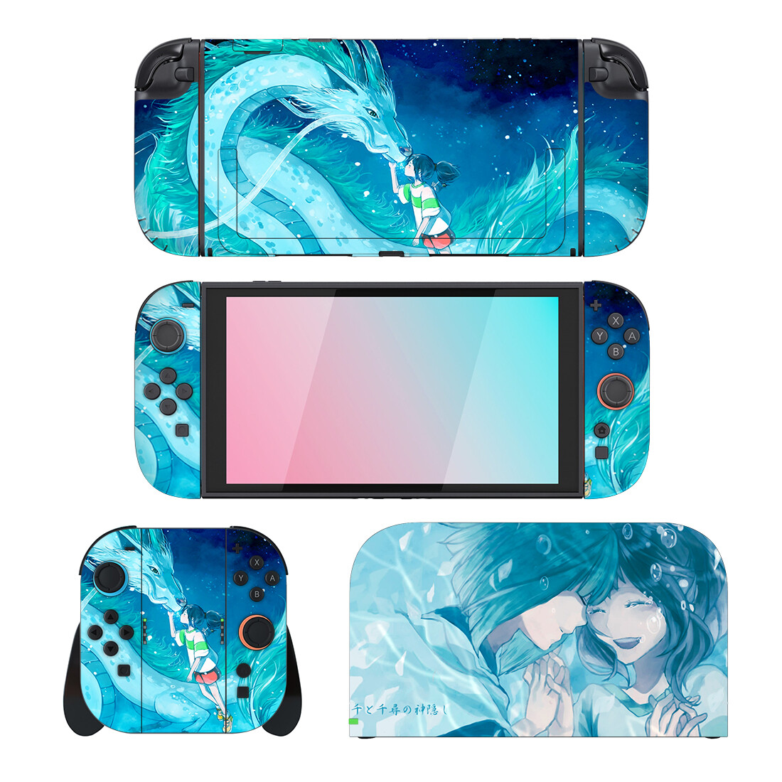 Nintendo Console Switch Oled - Anime Chihiro Protector Sticker Skin for
