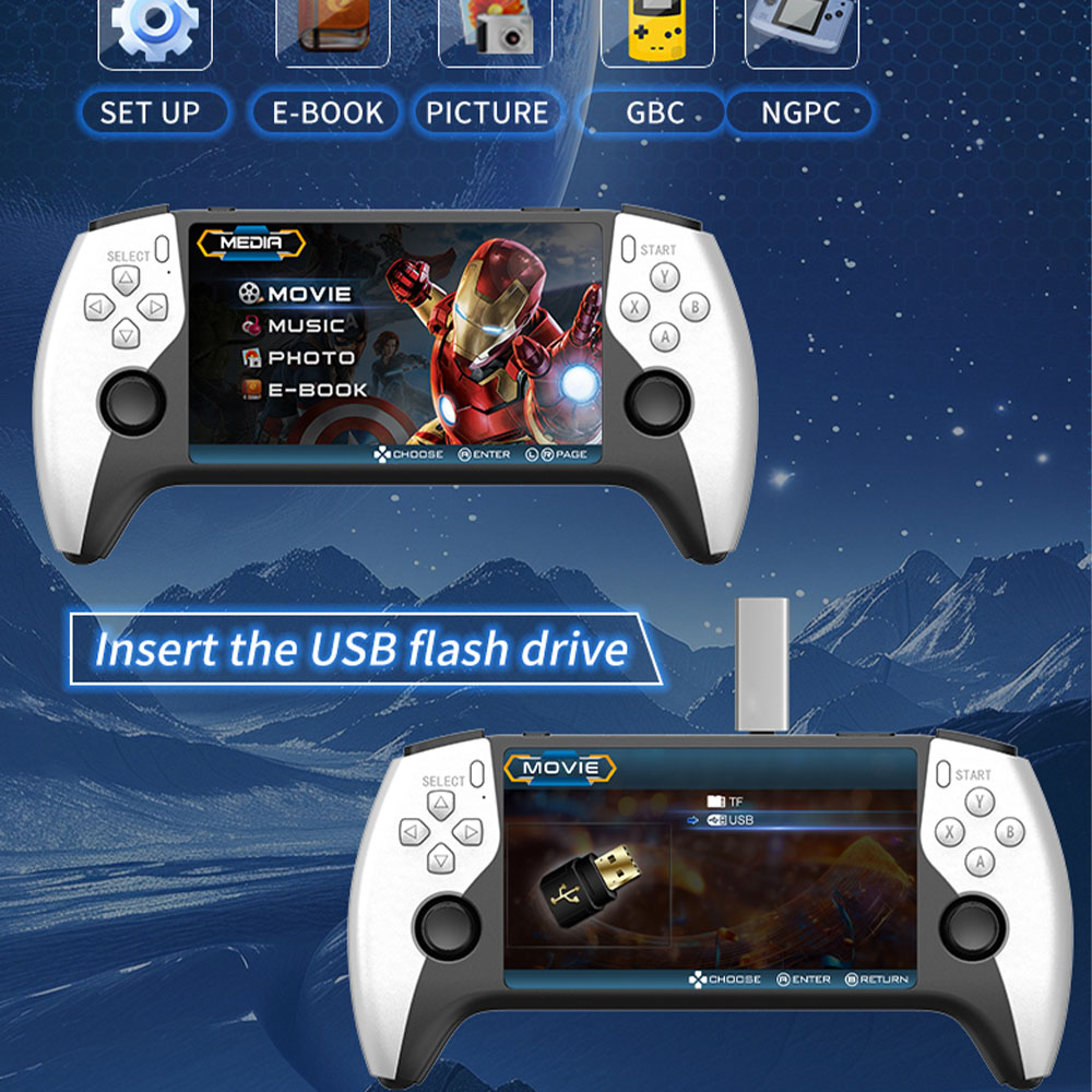 2026 New SF3500 5 Inch Handhel - огляд і ціна Gaming Console Emulator