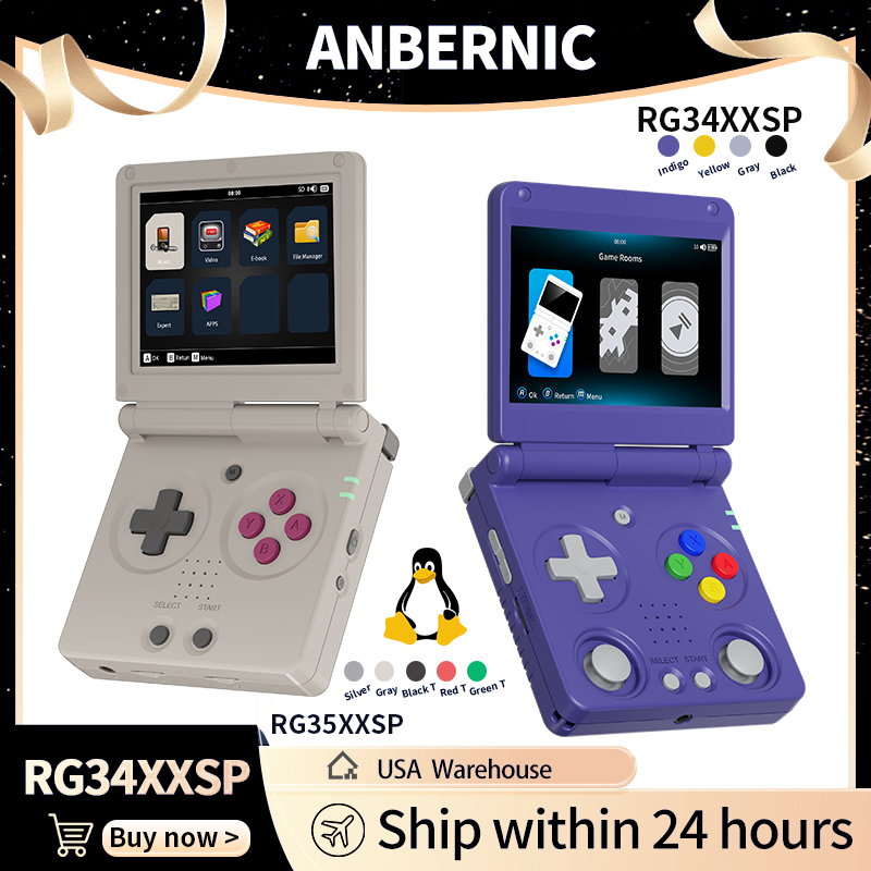 Anbernic RG34XXSP RG35XXSP Fli - огляд і ціна Gaming Console Emulator