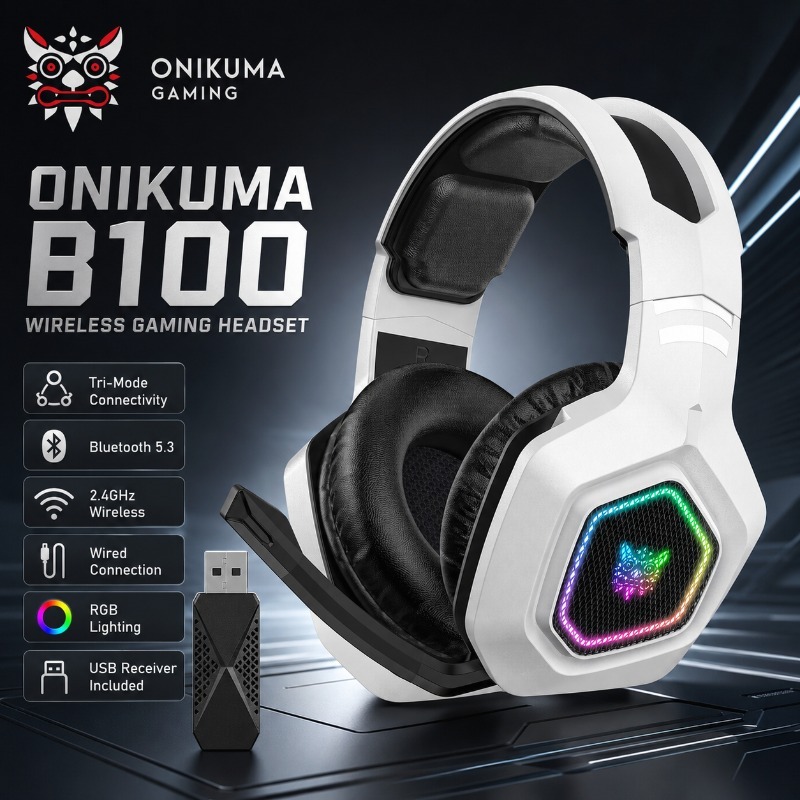 ONIKUMA B100 Wireless Gaming H - огляд і ціна Gaming Console Amazon