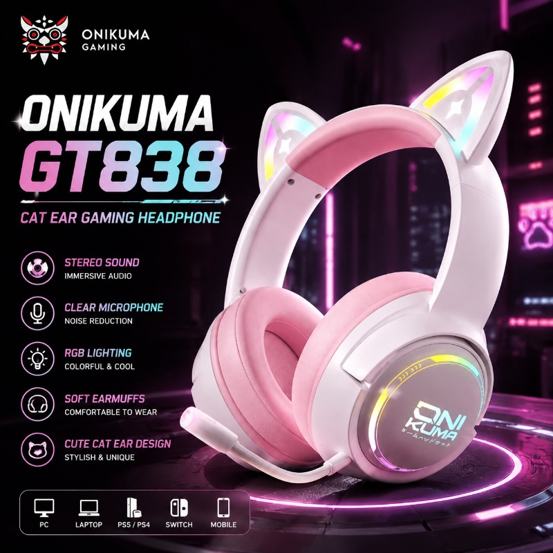 ONIKUMA GT838 Gaming Headset C - огляд і ціна Gaming Console Amazon