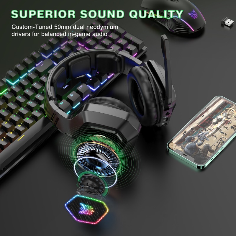 ONIKUMA B100 Wireless Gaming H - огляд і ціна Gaming Console Amazon