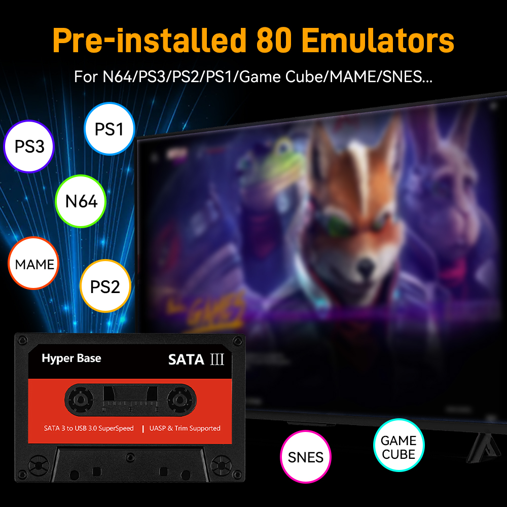 Batocera 500G/2T Emulator Game - огляд і ціна Gaming Console Emulator