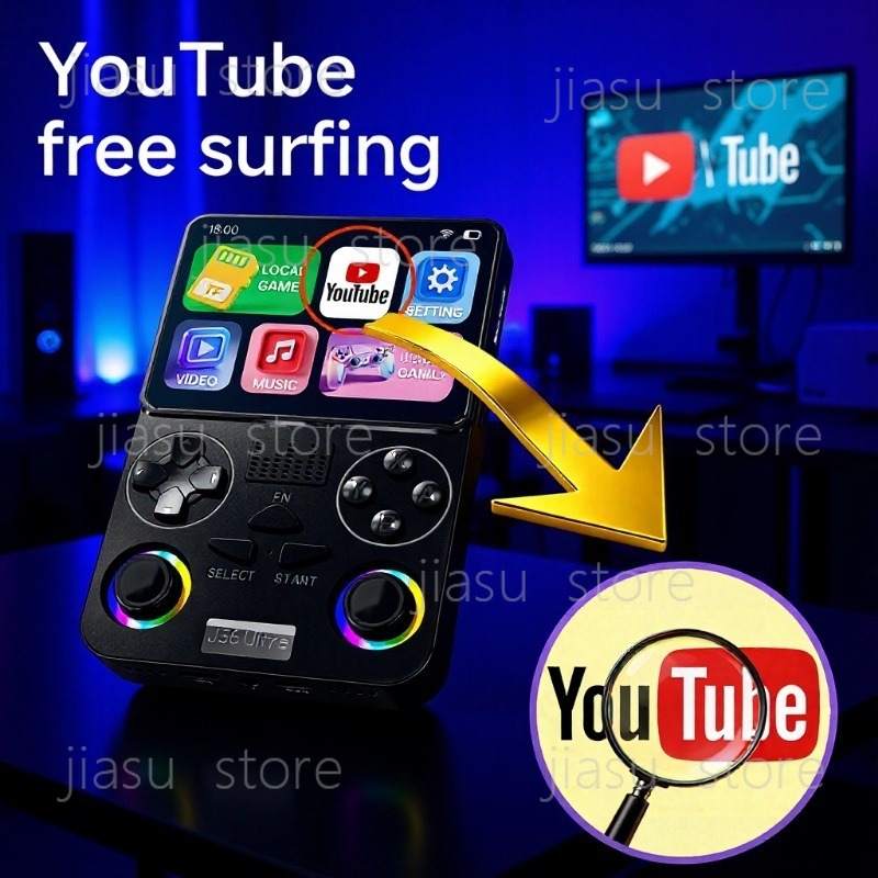J36 Ultra Handheld Gaming Cons - огляд і ціна Handheld Gaming Console Youtube
