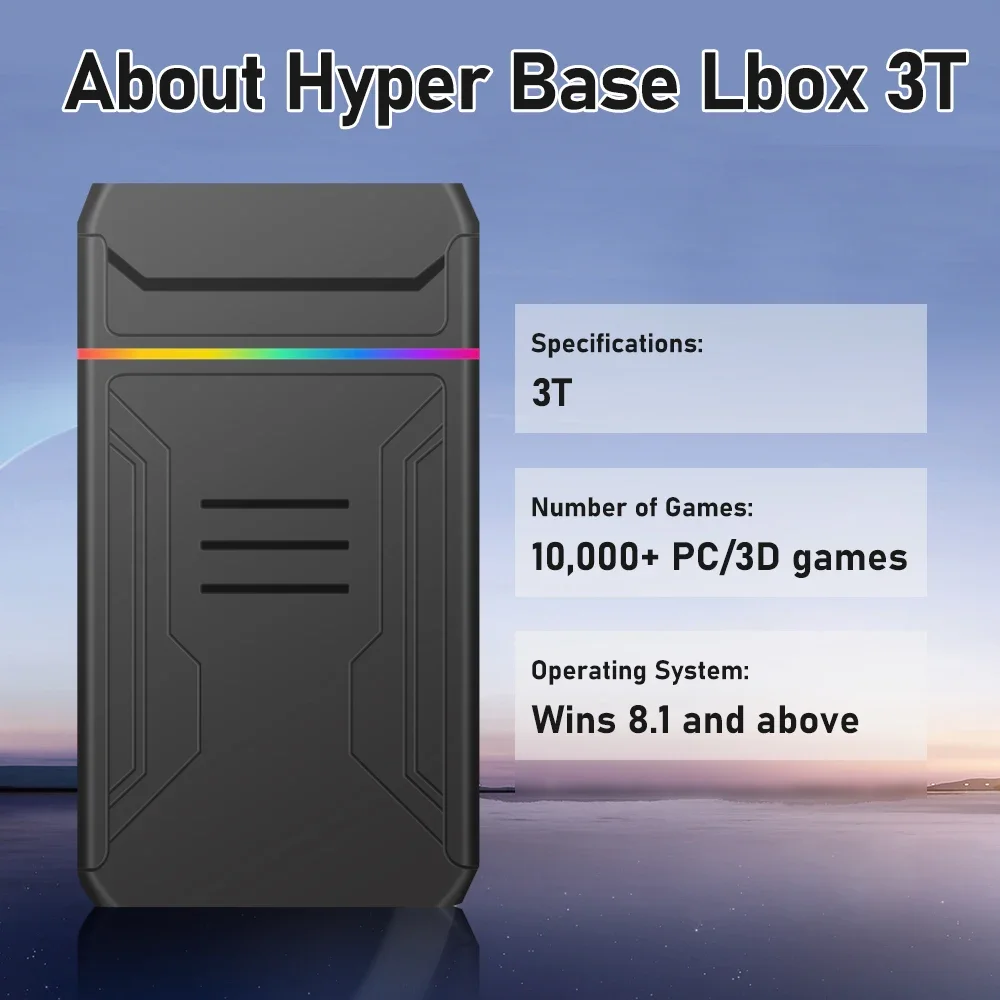 3TB Launchbox Portable Gaming  - огляд і ціна Gaming Console Emulator