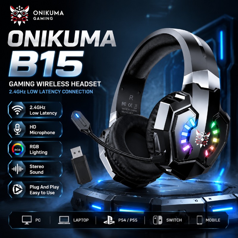 ONIKUMA B15 Gaming Headset Wir - огляд і ціна Gaming Console Amazon