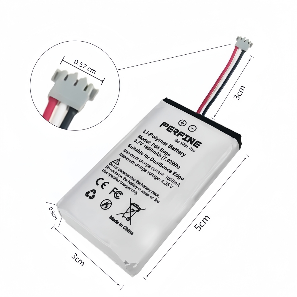 Perfine 1900mAh 2pcs Batteries - огляд і ціна Sony Controller Dualsense Edge