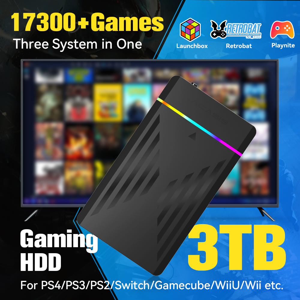 3TB Portable Gaming HDD Launch - огляд і ціна Gaming Console Emulator