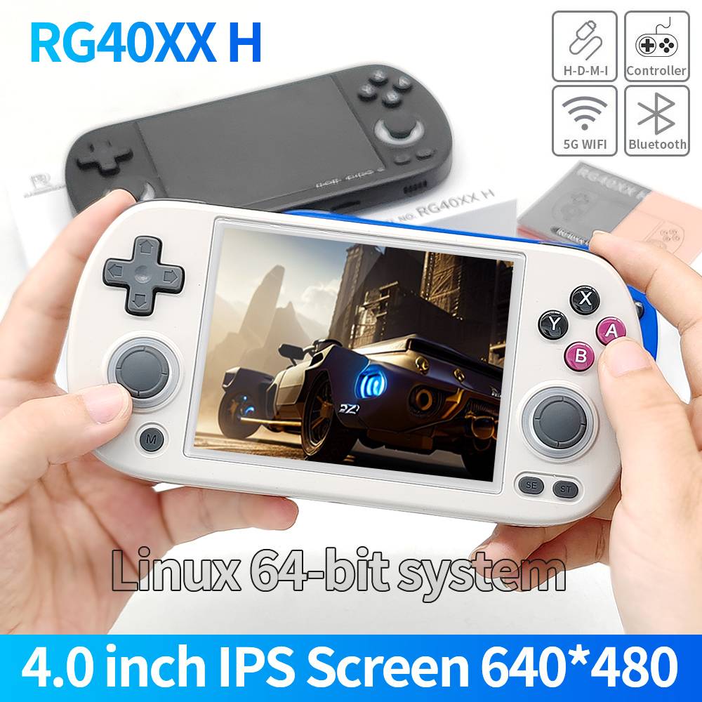 Anbernic RG40XXH 64-bit Linux  - огляд і ціна Gaming Console Bluetooth